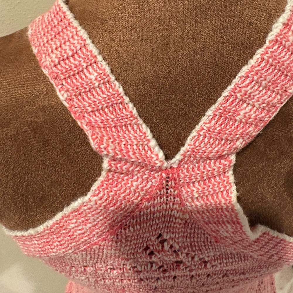 Pink Crochet Halter Top - Picture 3 of 6